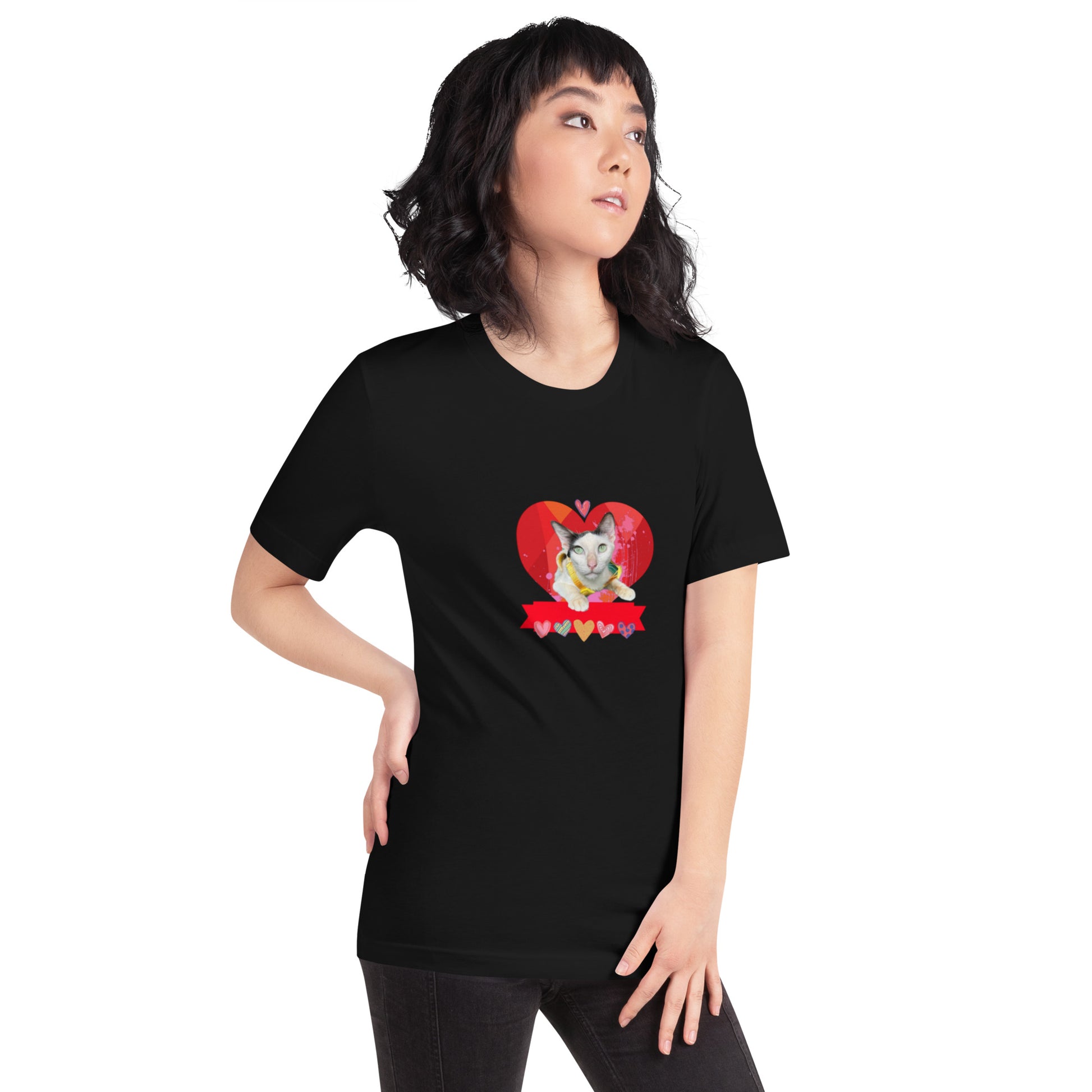 Unisex t-shirt Valentine Cat IV The DEEP Store