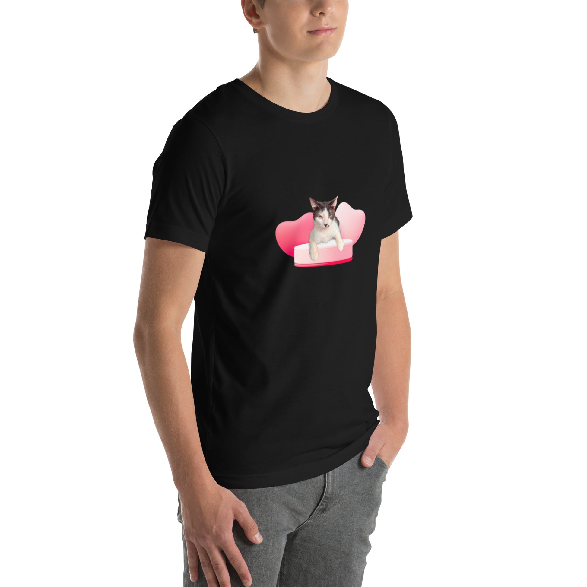 Unisex t-shirt Valentine Cat XVIII The DEEP Store