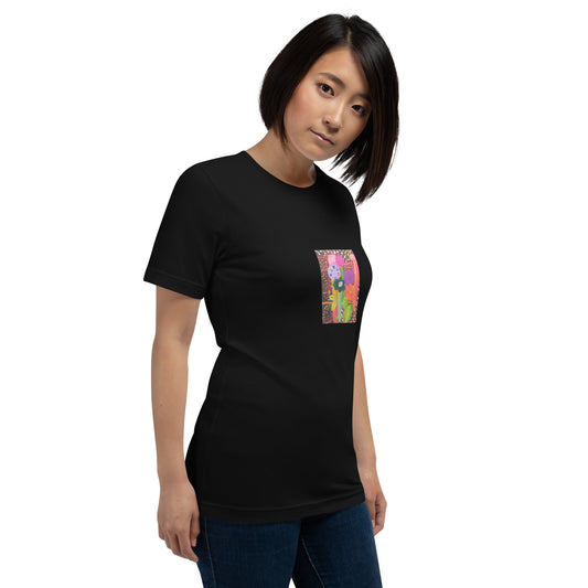 Mead Floral Unisex t-shirt The DEEP Store Black XS