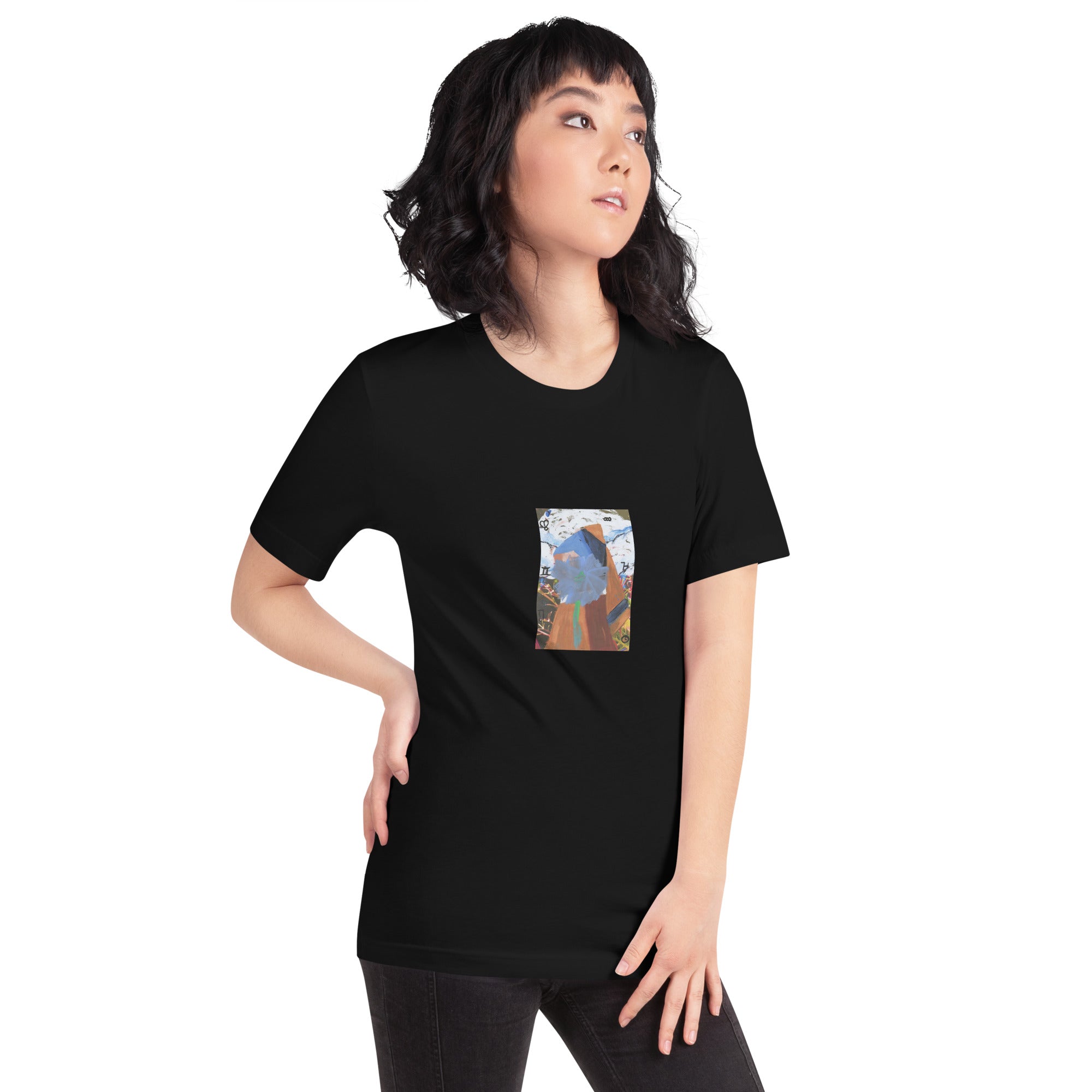 Derby Floral Unisex t-shirt The DEEP Store Black XS