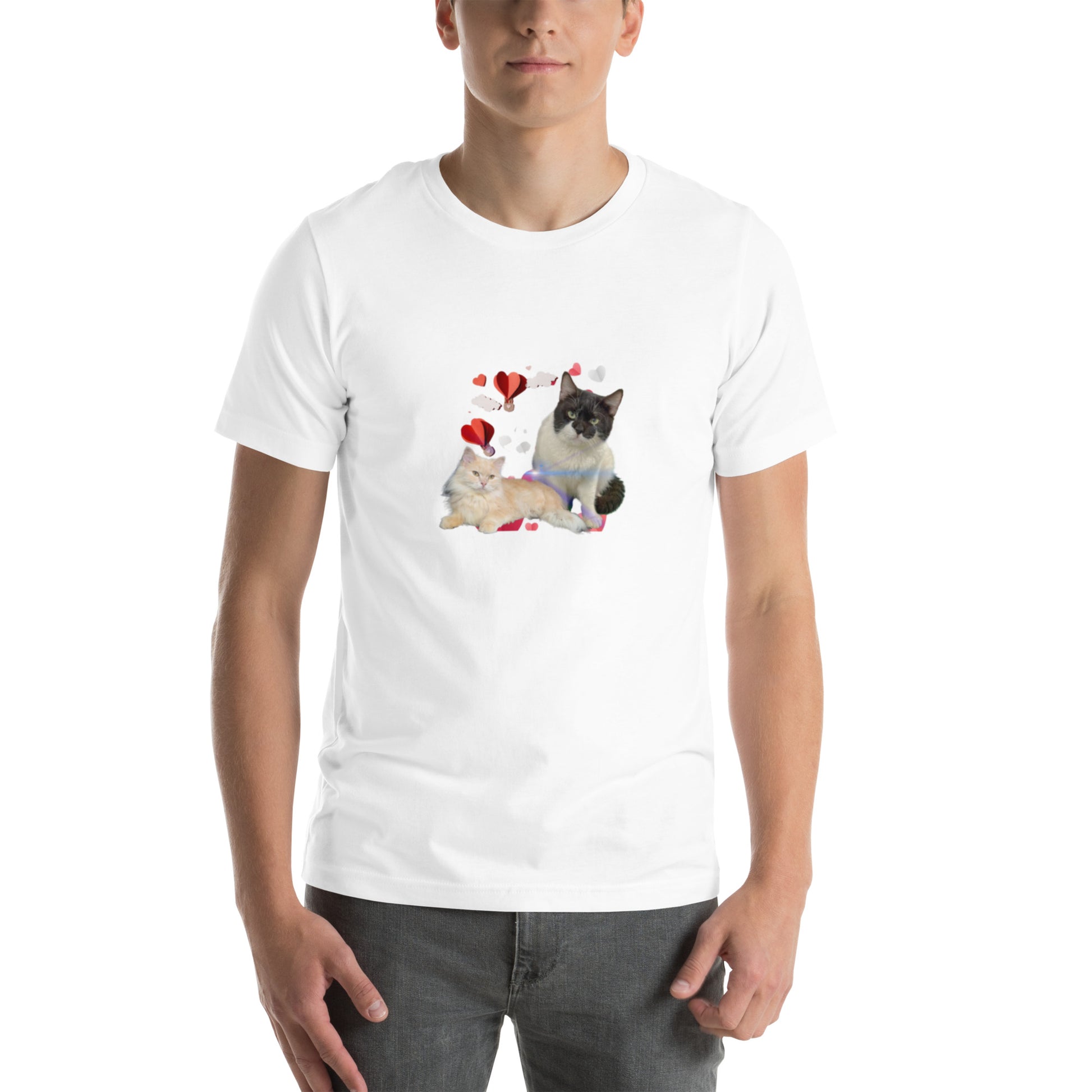 Unisex t-shirt Valentine Cat III The DEEP Store