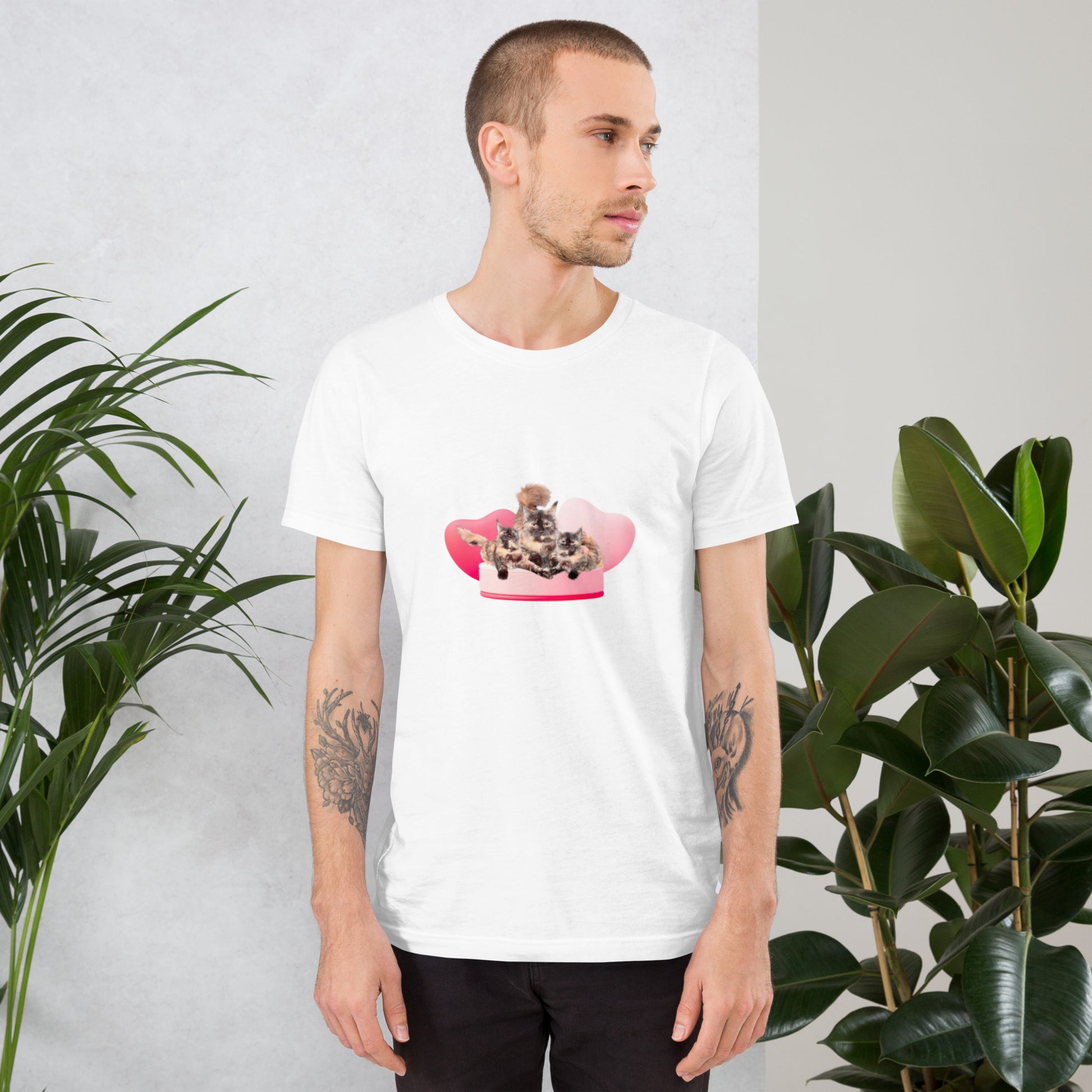 Unisex t-shirt Valentine Cat XVI The DEEP Store