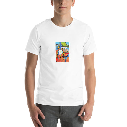 Village Square Flower Unisex t-shirt The DEEP Store White XS