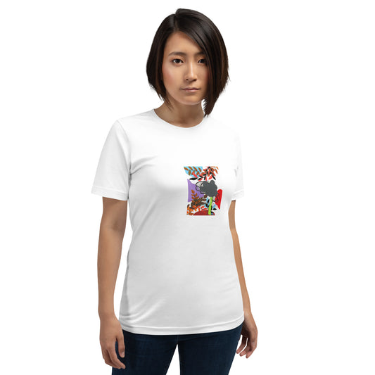 Pike Floral Unisex t-shirt The DEEP Store White XS