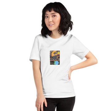 Pond View Flower Unisex t-shirt The DEEP Store White XS