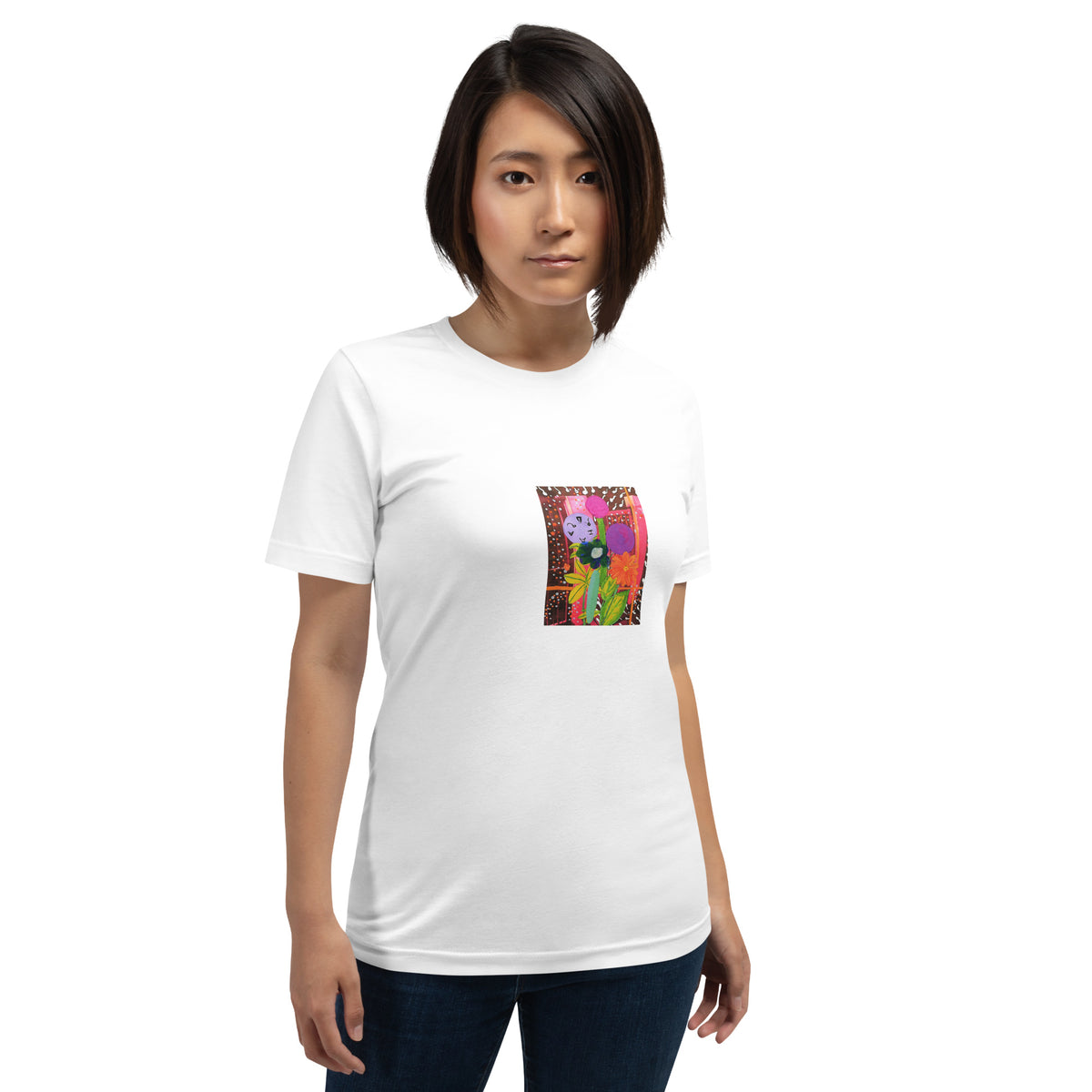 Mead Floral Unisex T-Shirt - Supports cat rescue The DEEP Store
