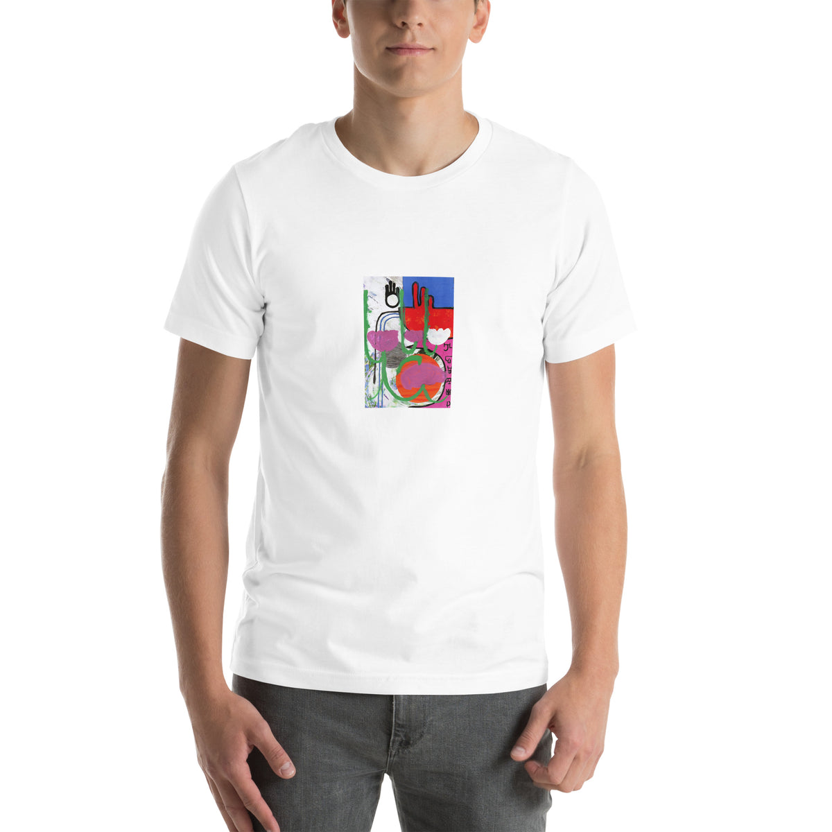 Lawlor Floral Unisex T-Shirt - Supports cat rescue The DEEP Store White XS