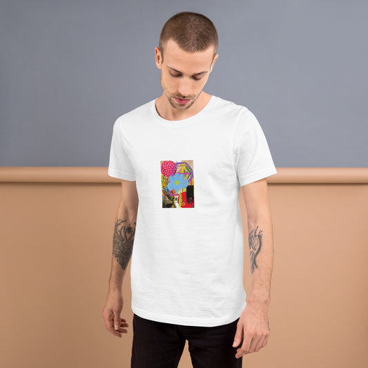 Horse Plain Flower Unisex t-shirt The DEEP Store White XS