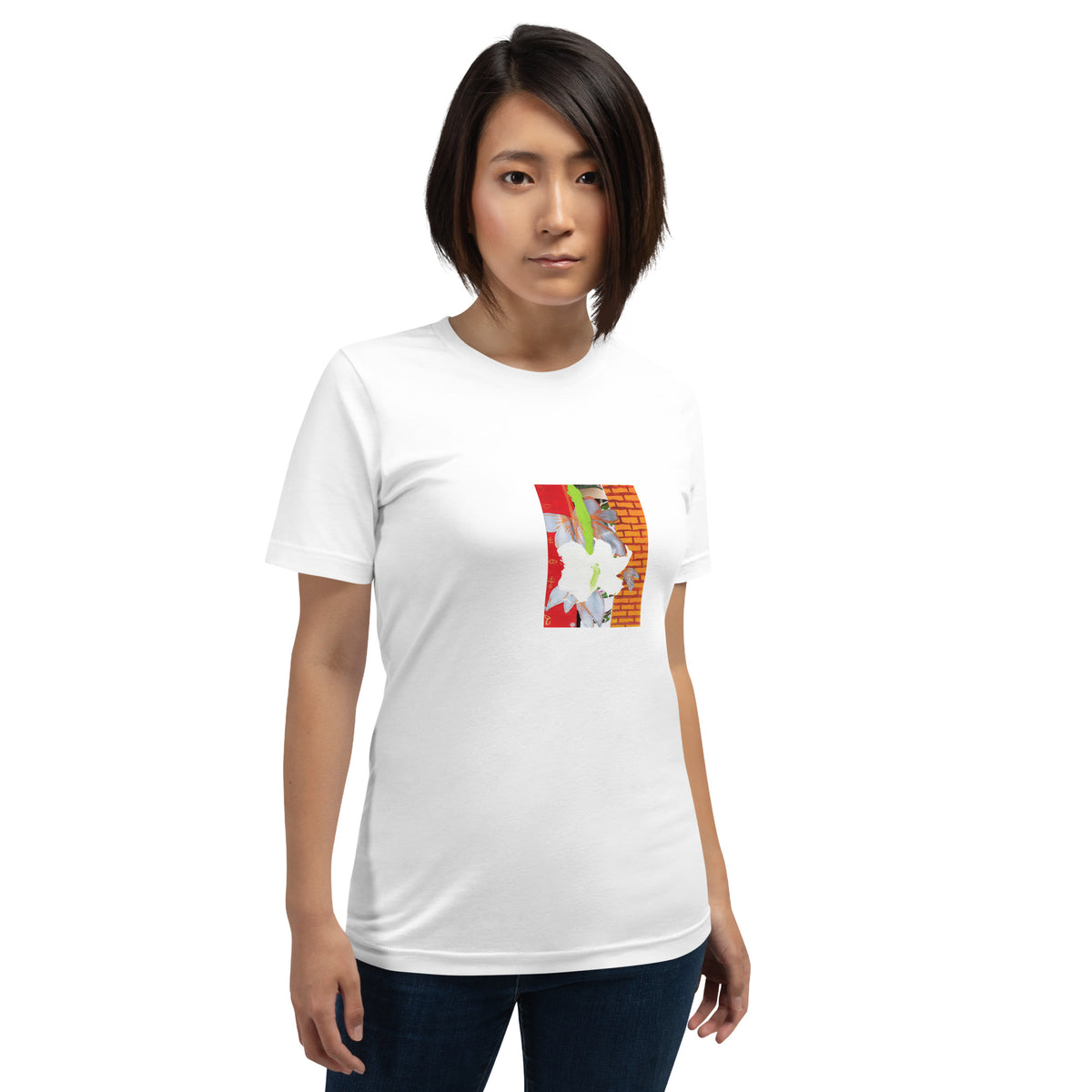 Jackson Floral Unisex T-Shirt - Supports cat rescue The DEEP Store