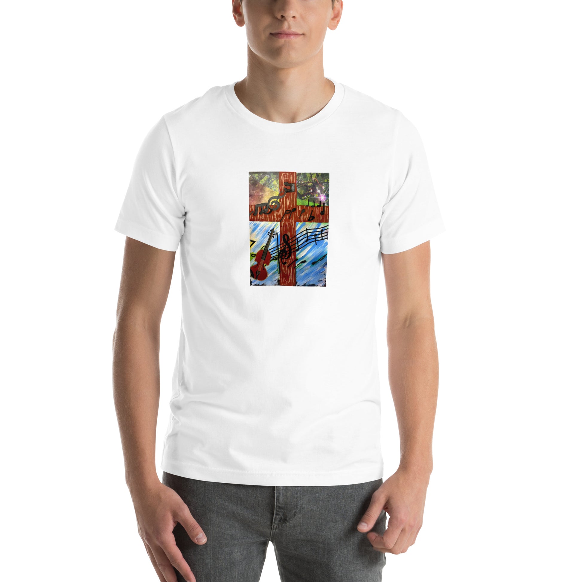 Rhythm Unisex t-shirt The DEEP Store White XS