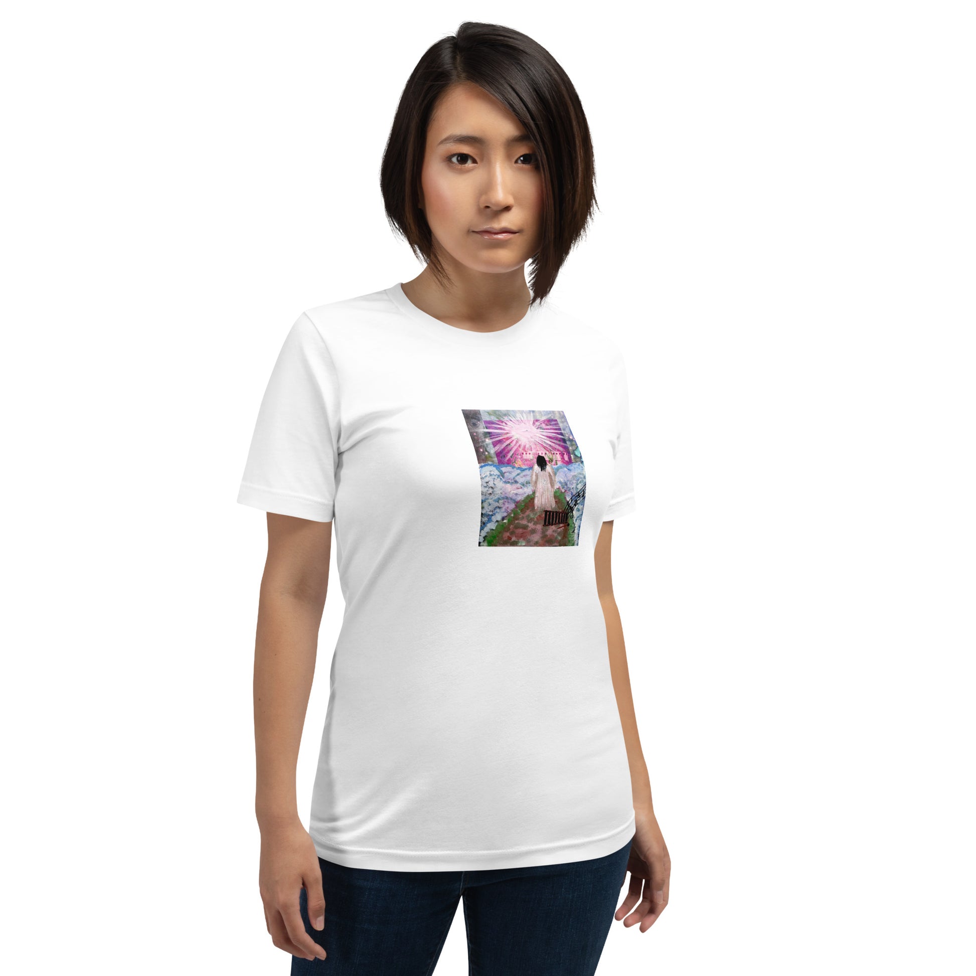 Melody Unisex t-shirt The DEEP Store White XS