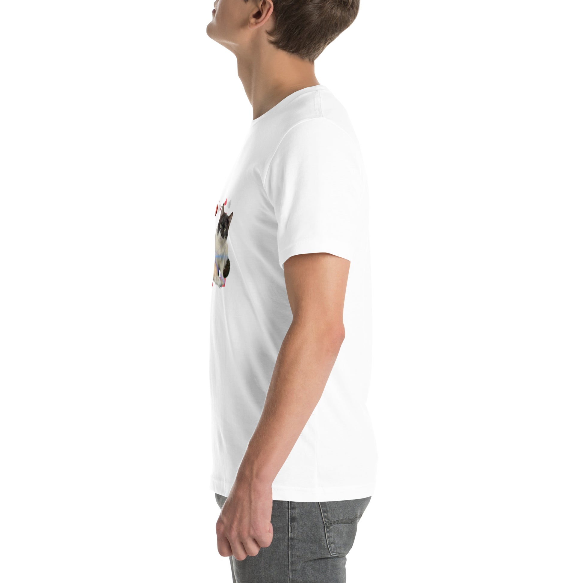 Unisex t-shirt Valentine Cat III The DEEP Store