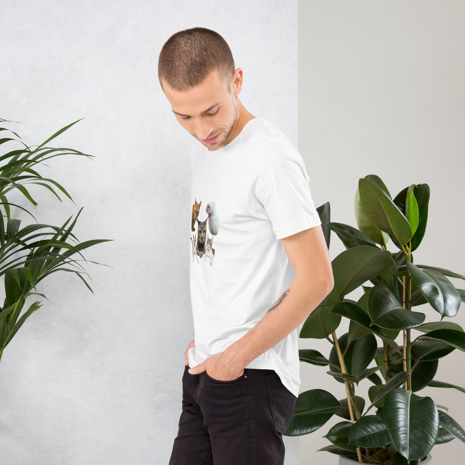 Unisex t-shirt Valentine Cat VI The DEEP Store