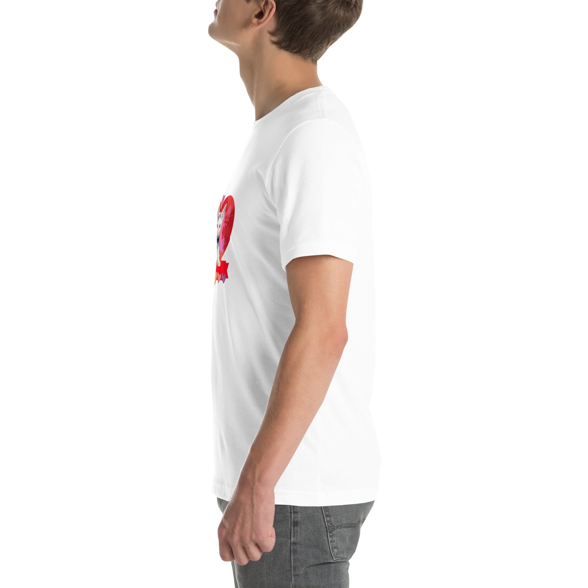 Unisex t-shirt Valentine Cat VIII The DEEP Store