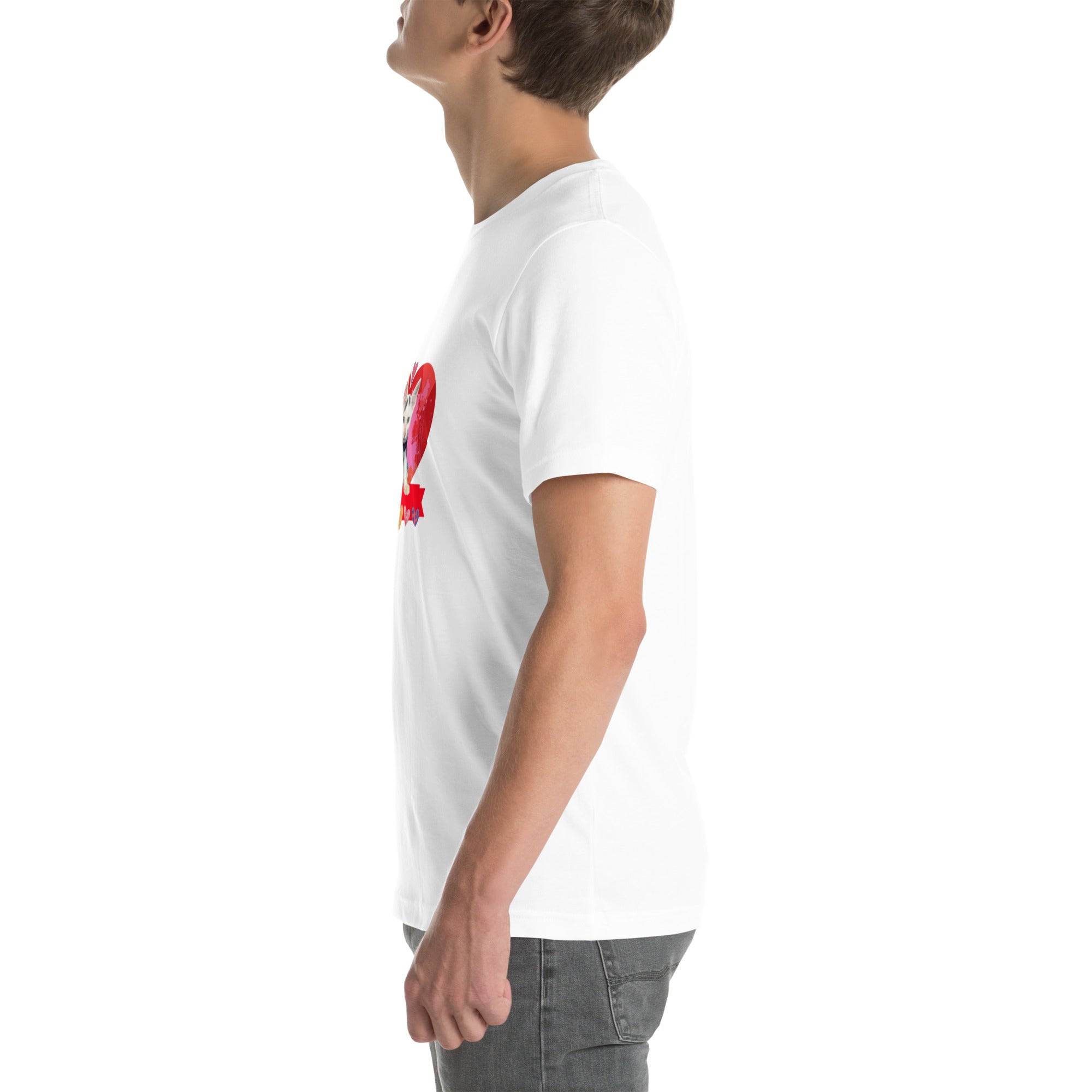 Unisex t-shirt Valentine Cat VIII The DEEP Store
