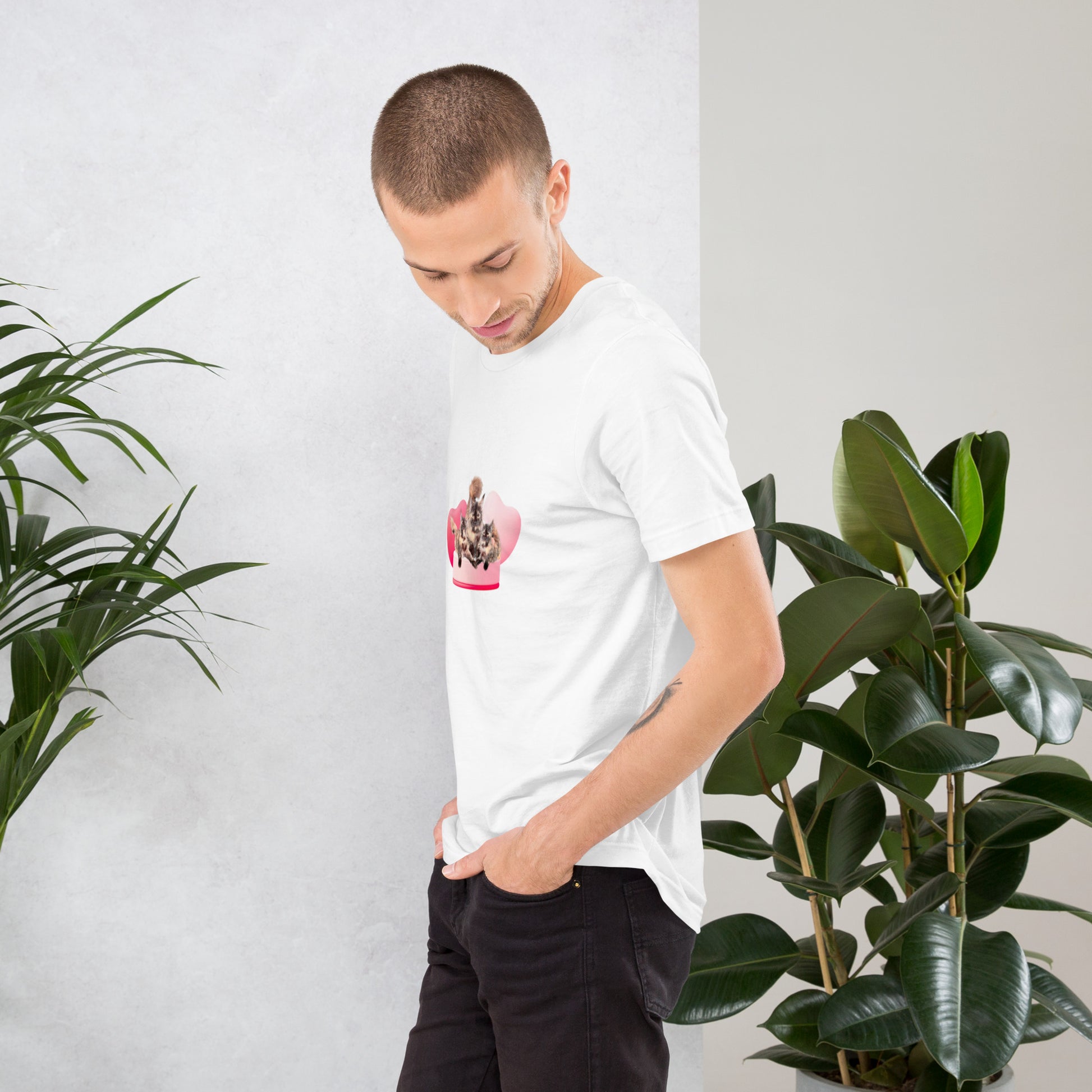Unisex t-shirt Valentine Cat XVI The DEEP Store