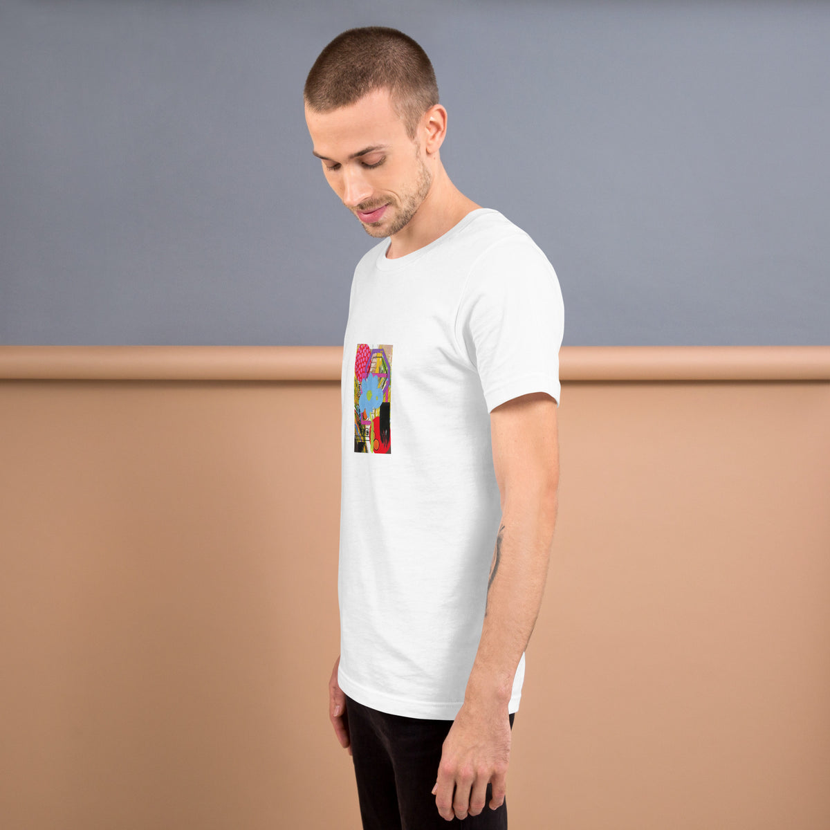 Horse Plain Flower Unisex T-Shirt - Supports cat rescue The DEEP Store