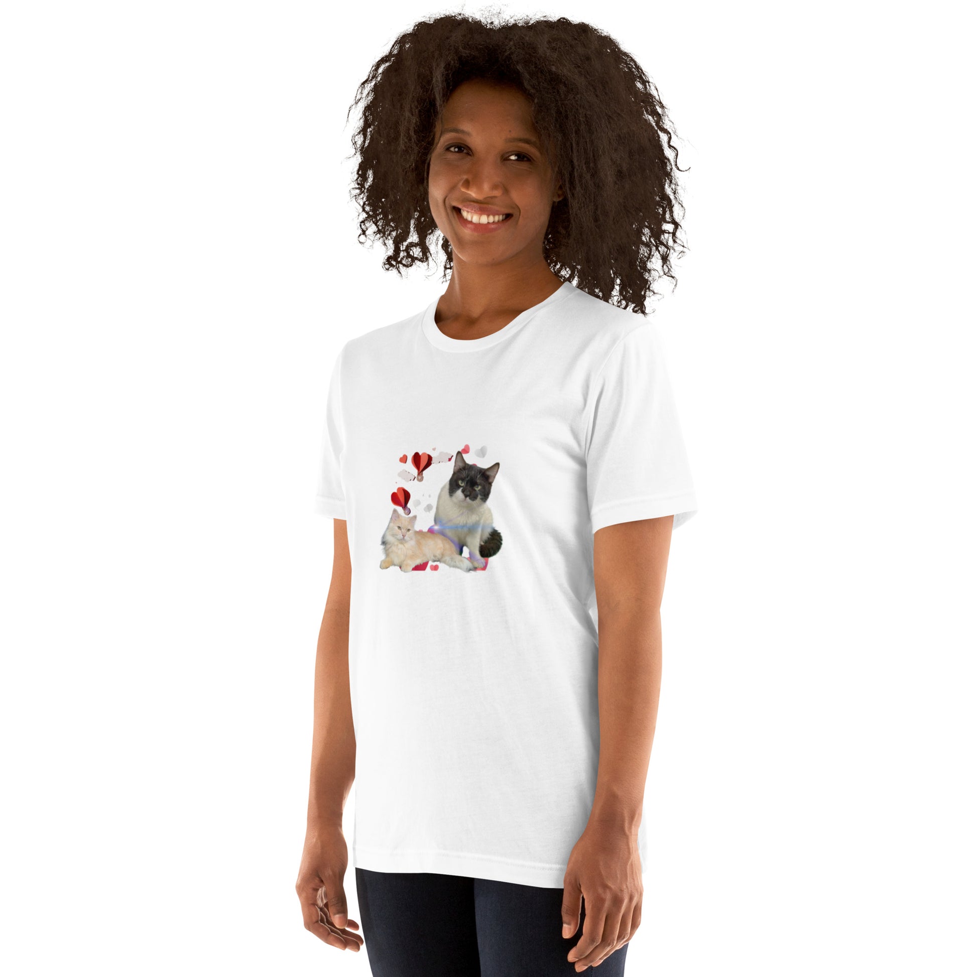 Unisex t-shirt Valentine Cat III The DEEP Store XS
