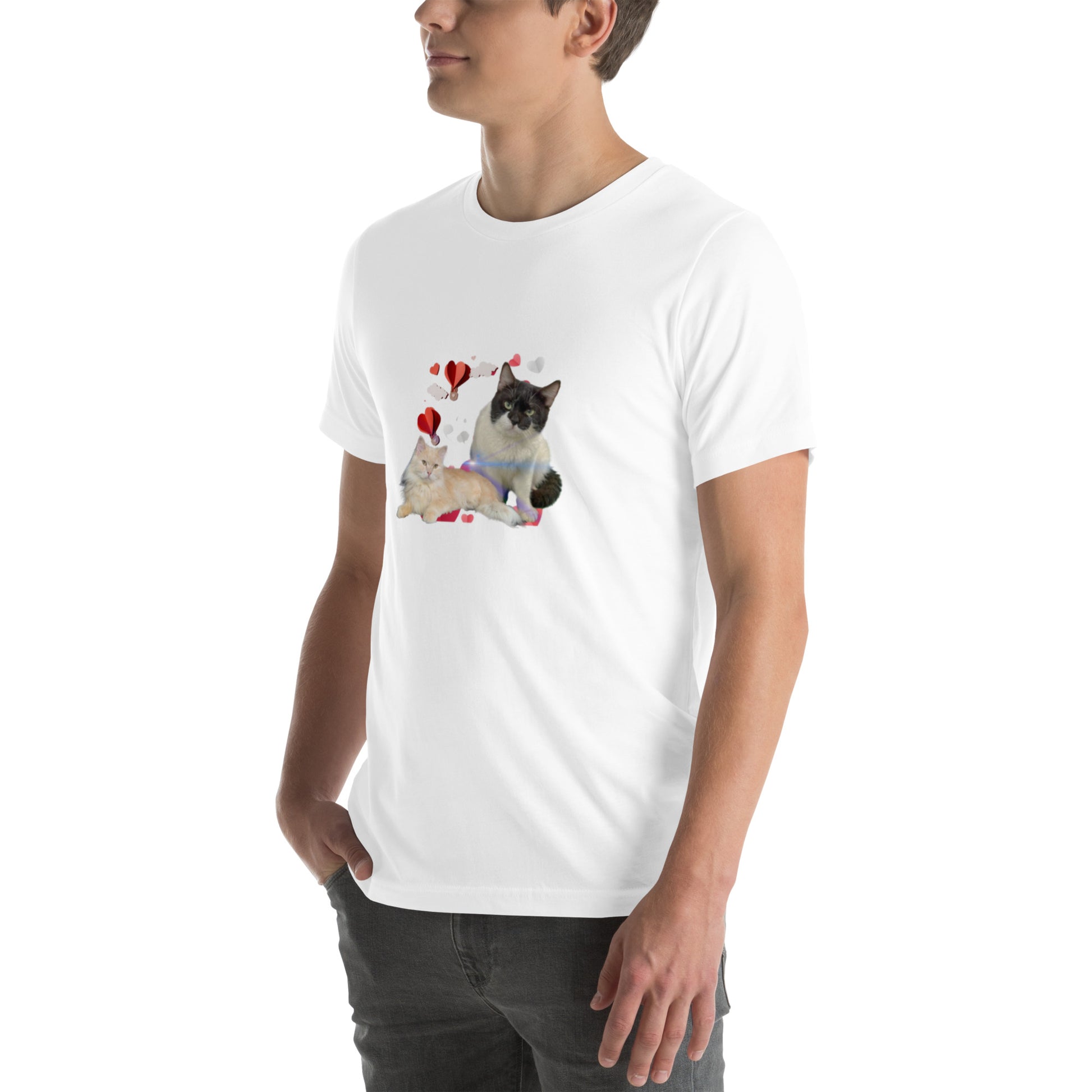Unisex t-shirt Valentine Cat III The DEEP Store