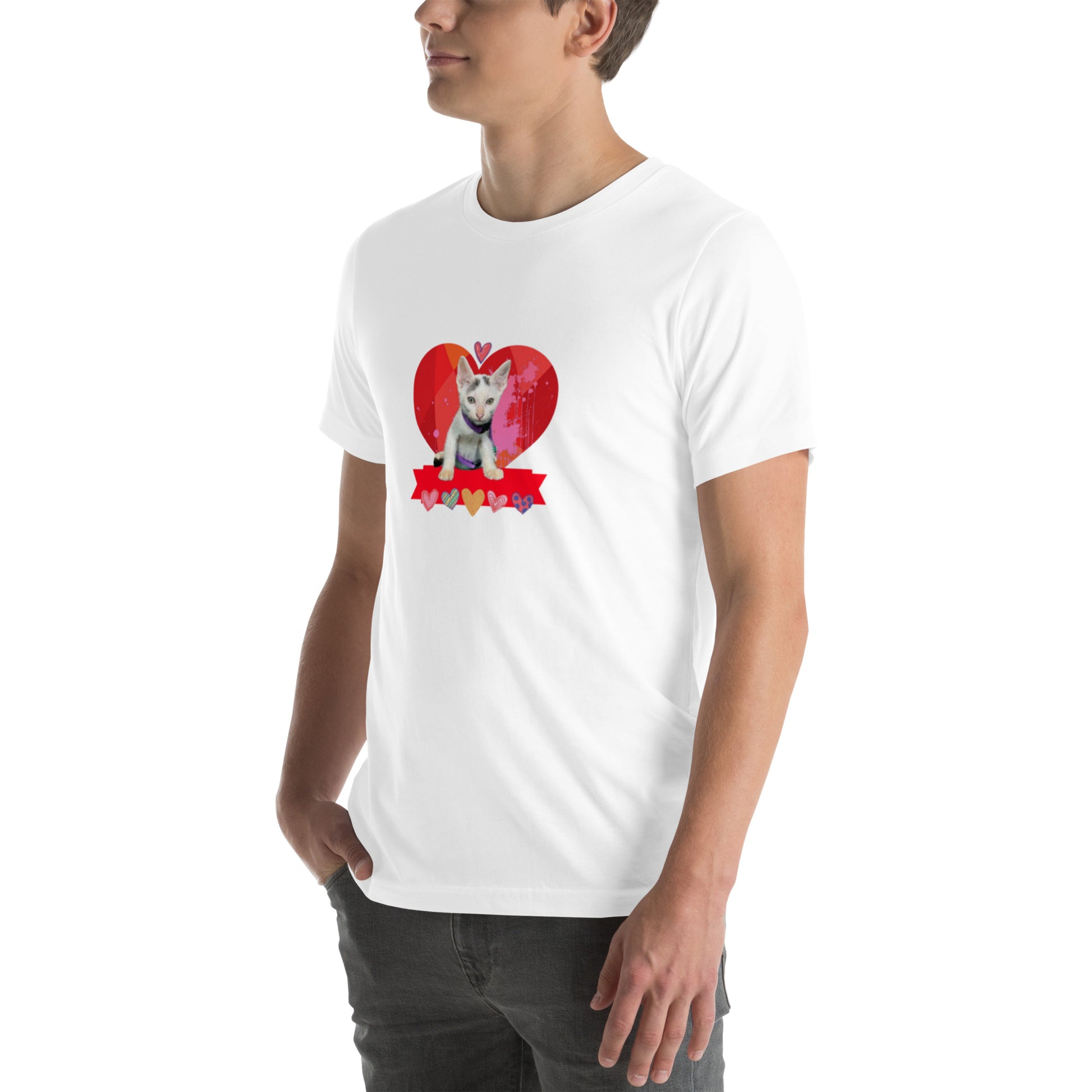 Unisex t-shirt Valentine Cat VIII The DEEP Store