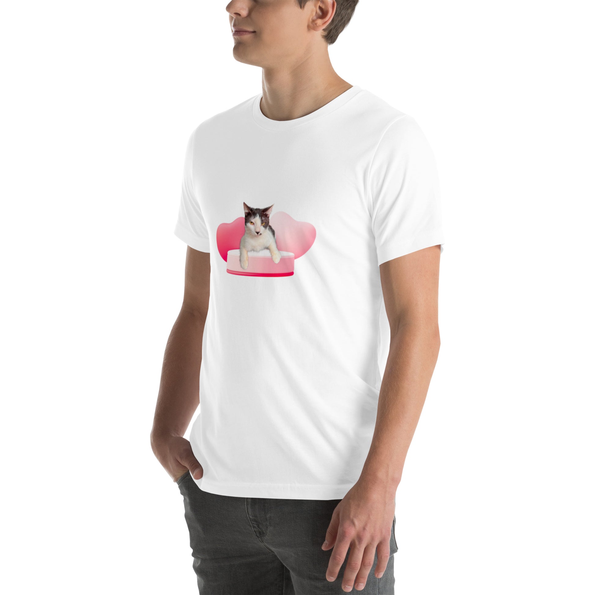 Unisex t-shirt Valentine Cat XVIII The DEEP Store