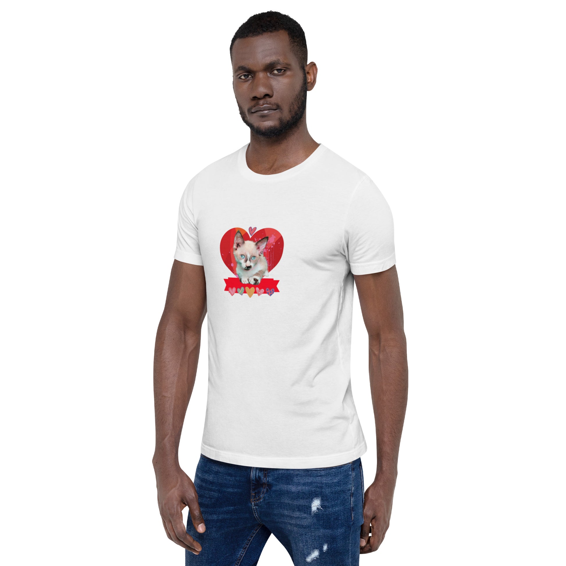 Unisex t-shirt Valentine Cat XIX The DEEP Store