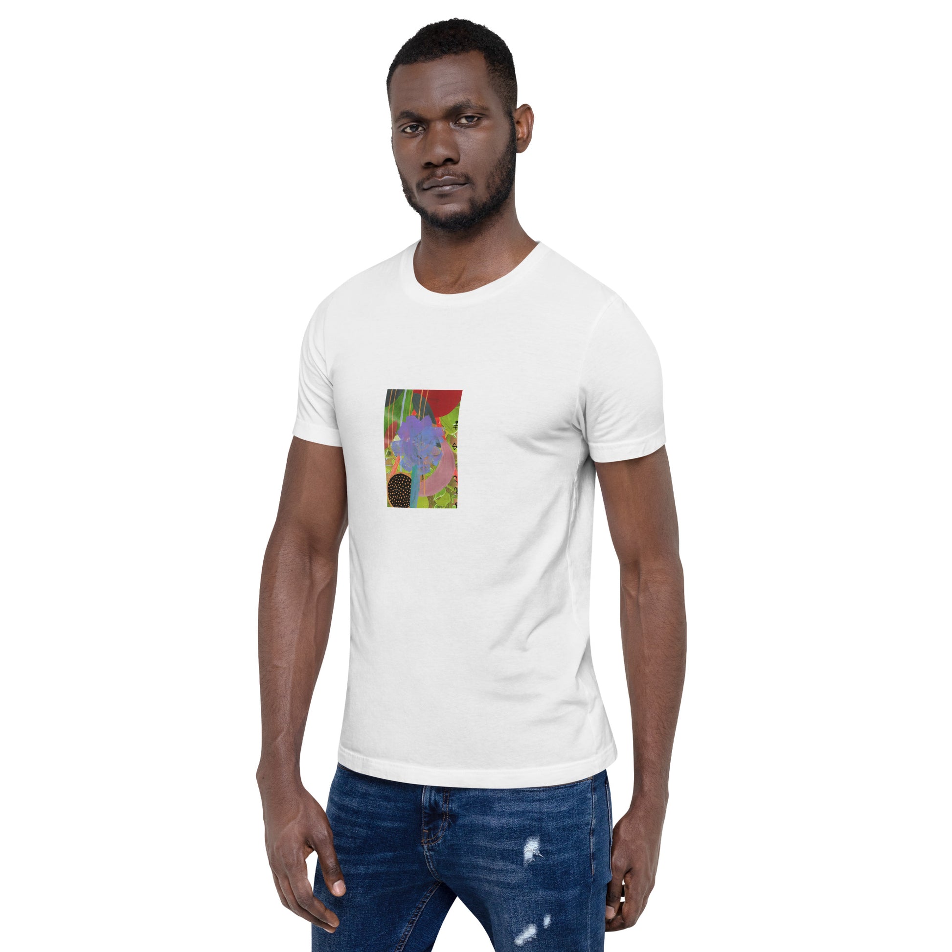 Jan Flower Unisex T-shirt The DEEP Store White XS