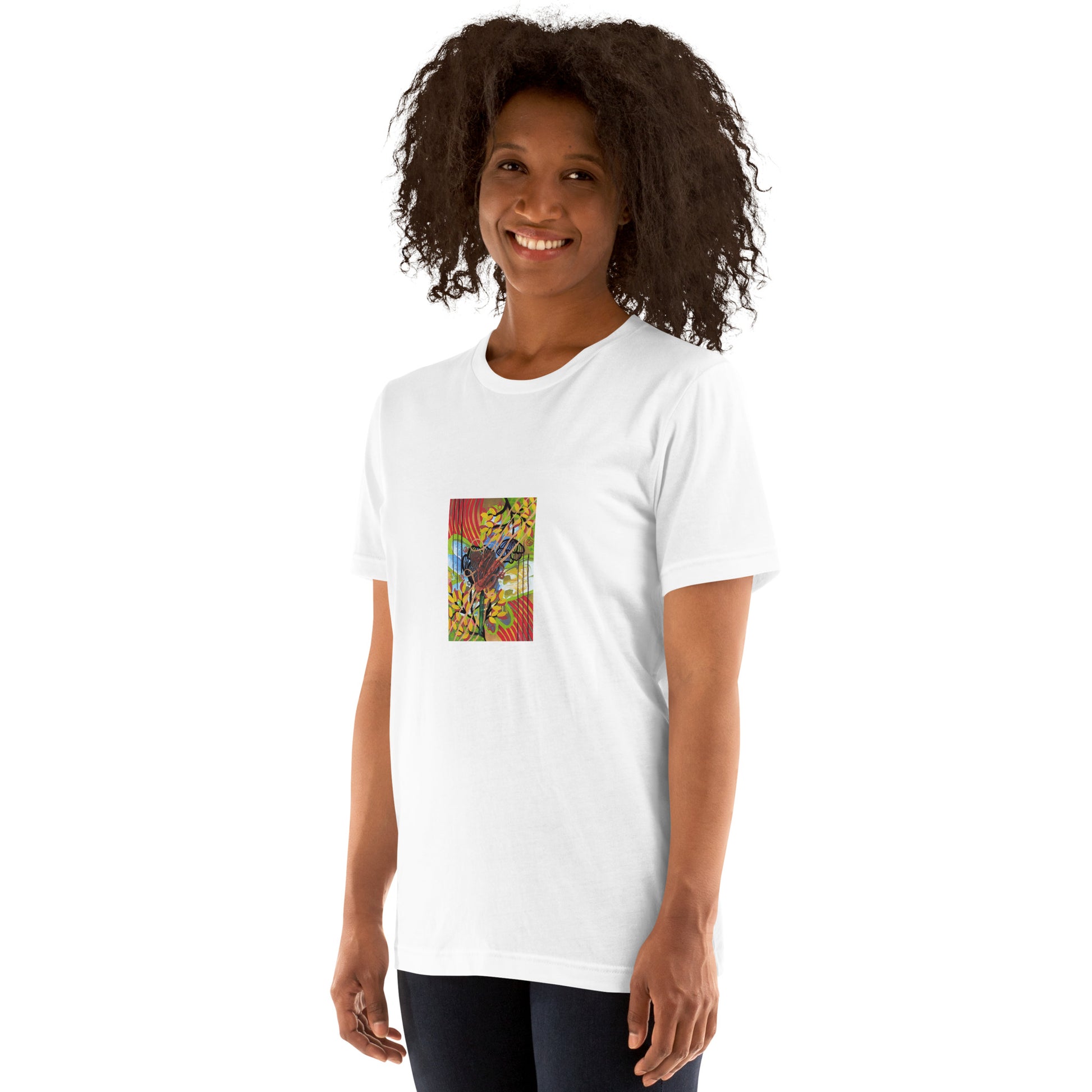 Steele Floral Unisex t-shirt The DEEP Store White XS