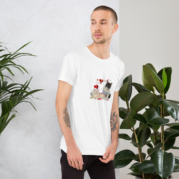 Unisex t-shirt Valentine Cat III The DEEP Store