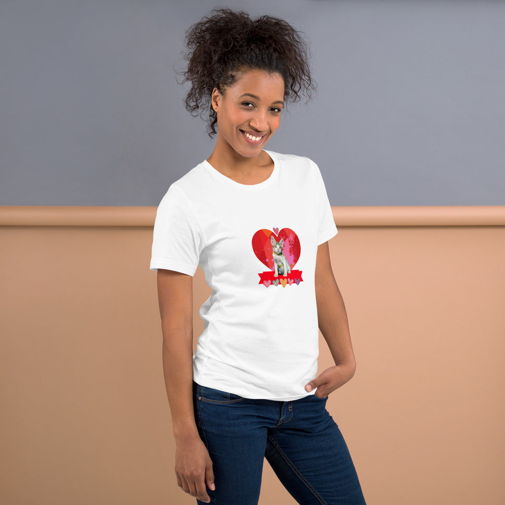 Unisex t-shirt Valentine Cat XI The DEEP Store