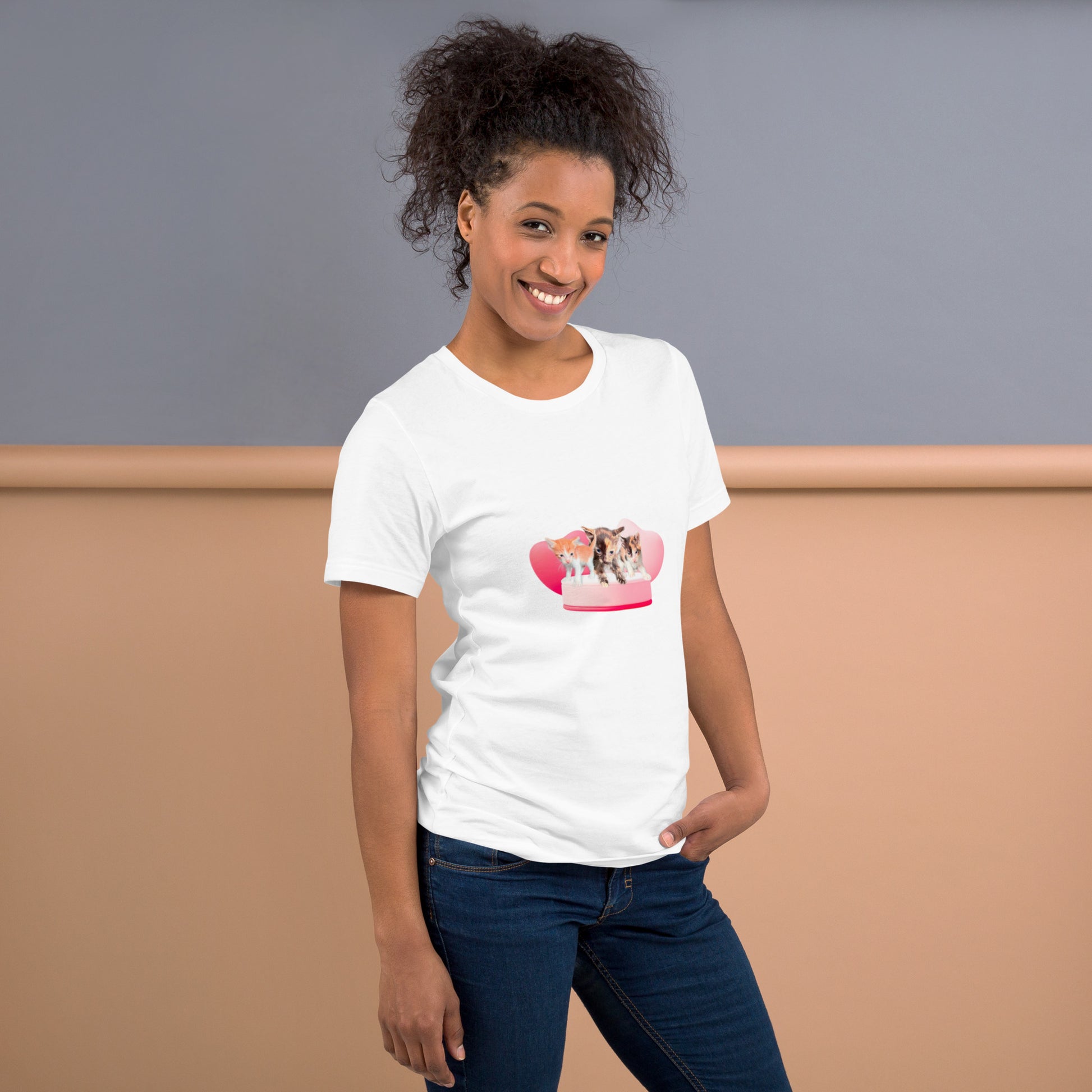 Unisex t-shirt Valentine Cat XIV The DEEP Store
