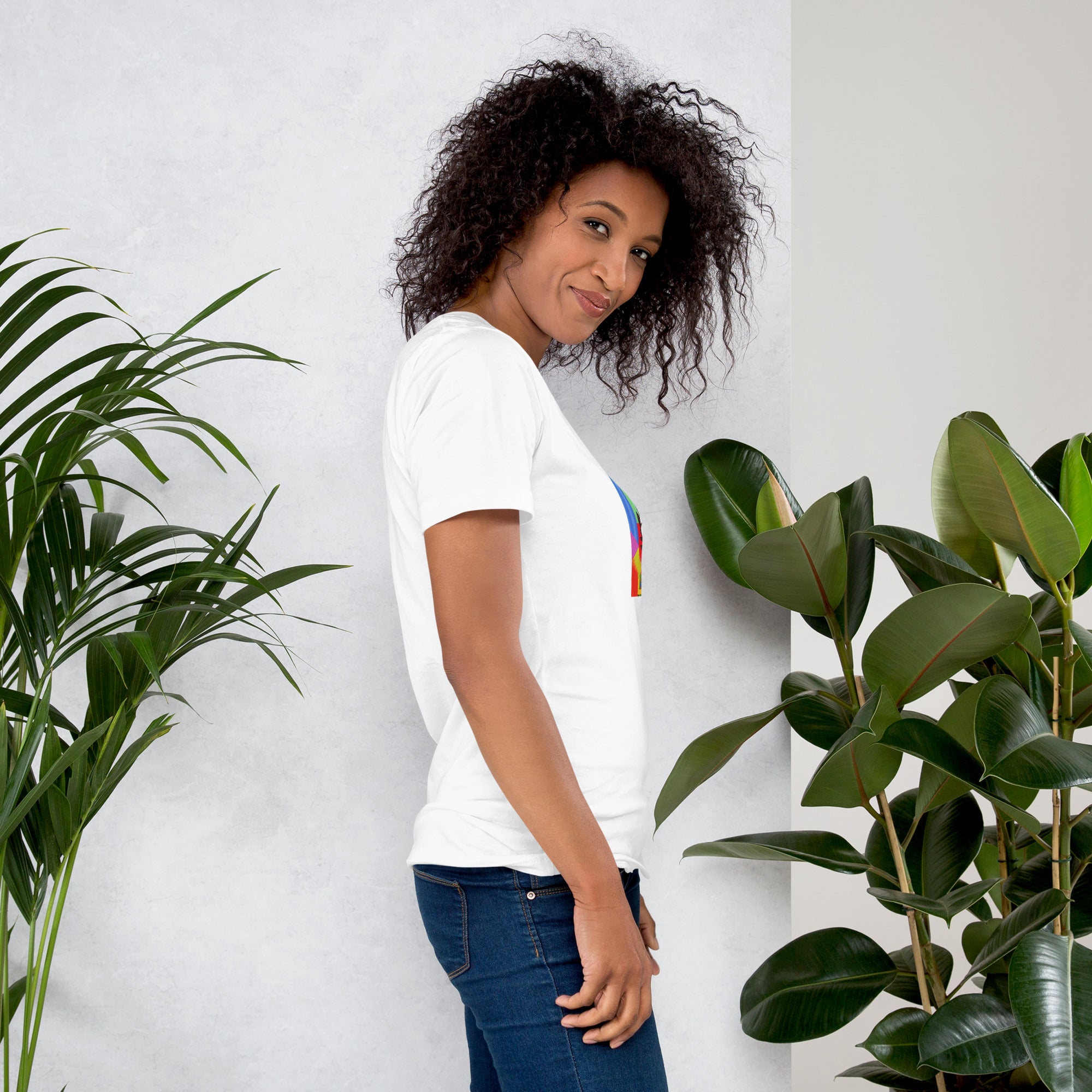 S Perimeter Flower Unisex t-shirt The DEEP Store