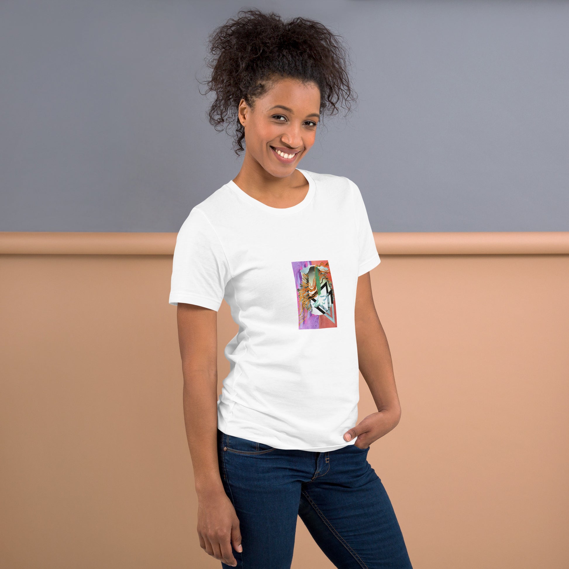 Millard Floral Unisex t-shirt The DEEP Store White XS