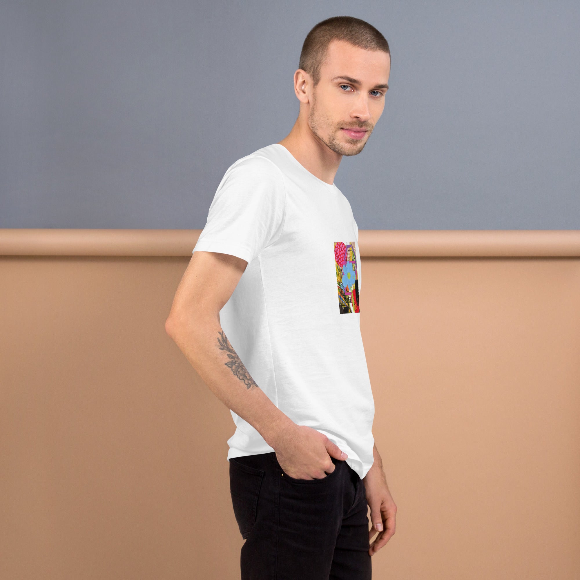 Horse Plain Flower Unisex t-shirt The DEEP Store