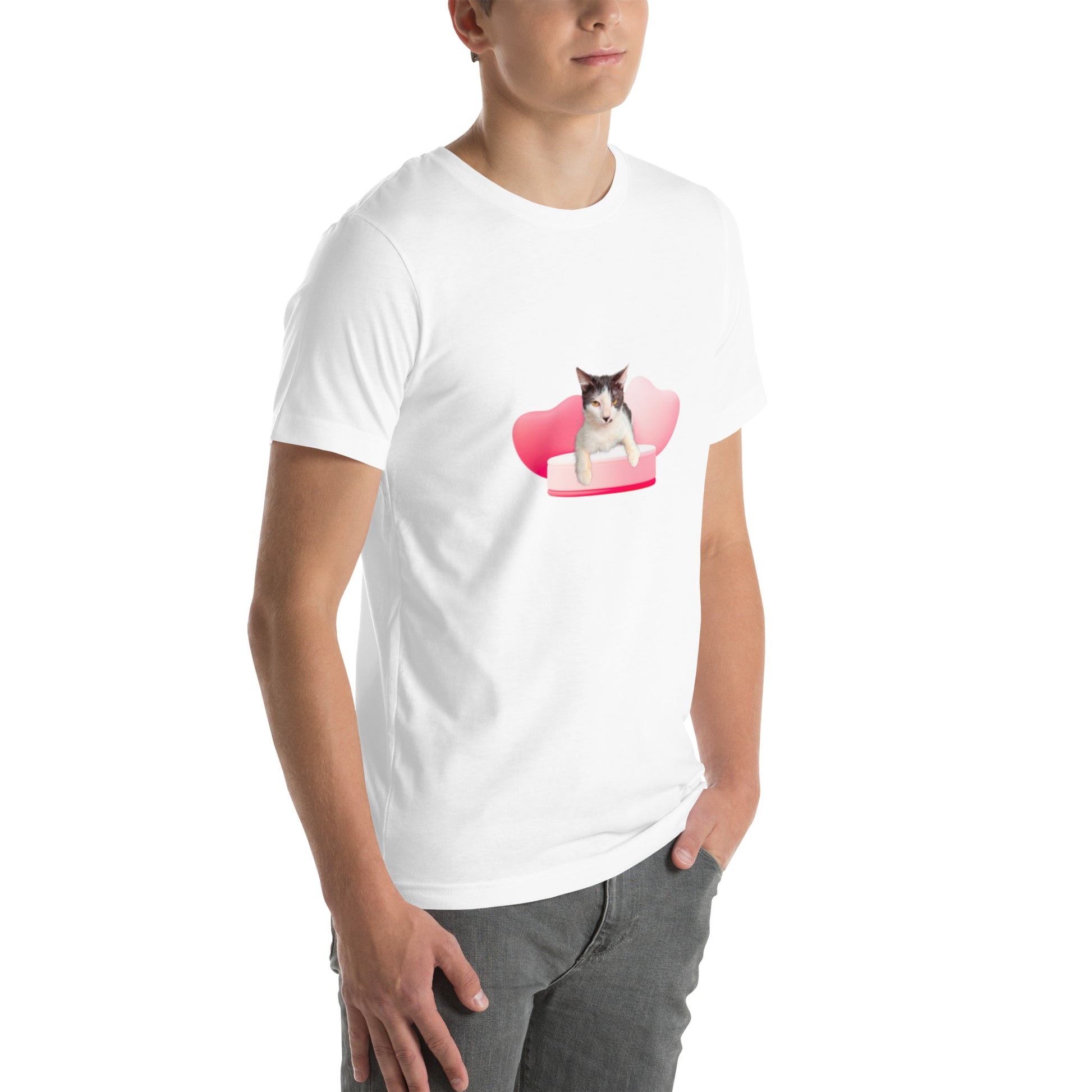 Unisex t-shirt Valentine Cat XVIII The DEEP Store