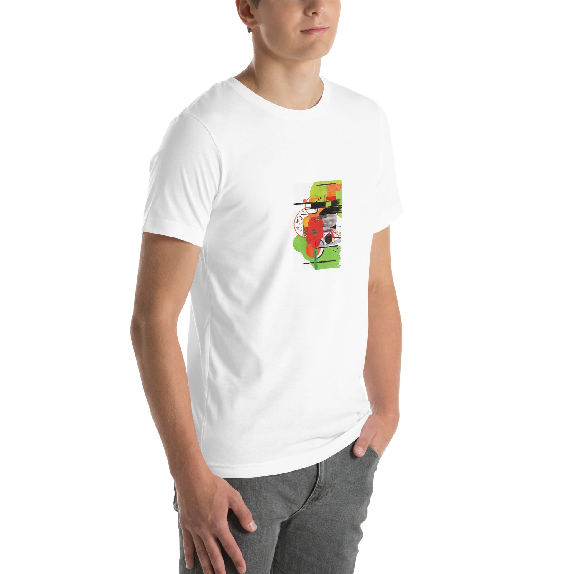 Parkmore Floral Unisex t-shirt The DEEP Store White XS