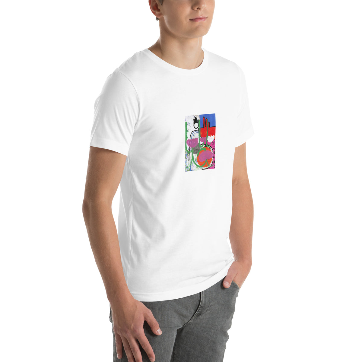 Lawlor Floral Unisex T-Shirt - Supports cat rescue The DEEP Store
