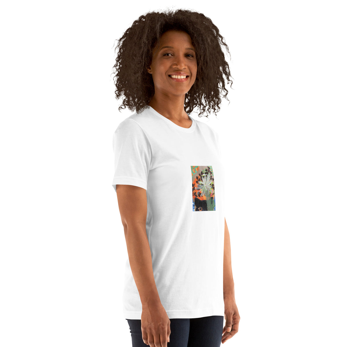 Kulper Flower Unisex T-Shirt - Supports cat rescue The DEEP Store White XS