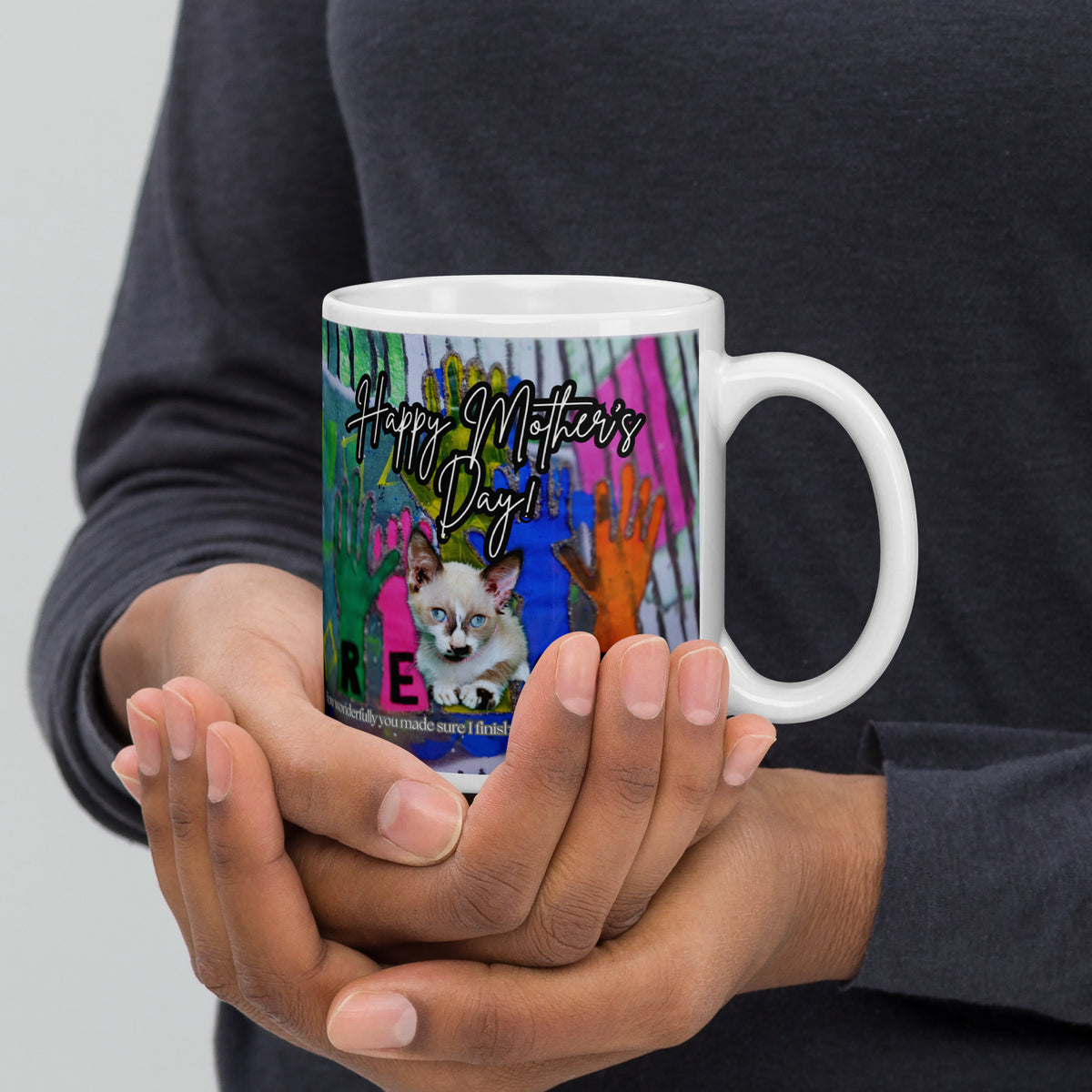 Reach Cat Mug - Mother's Day Mug MUG The DEEP Store