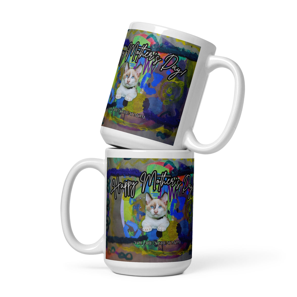 Connect Cat Mug - Mother's Day Mug MUG The DEEP Store 15 oz