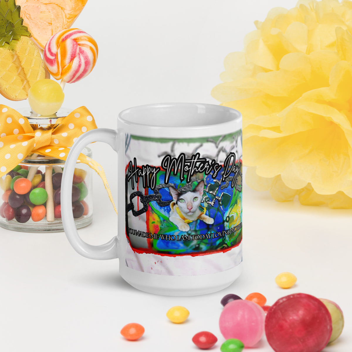 Happy Cat Mug - Mother's Day Mug MUG The DEEP Store 15 oz