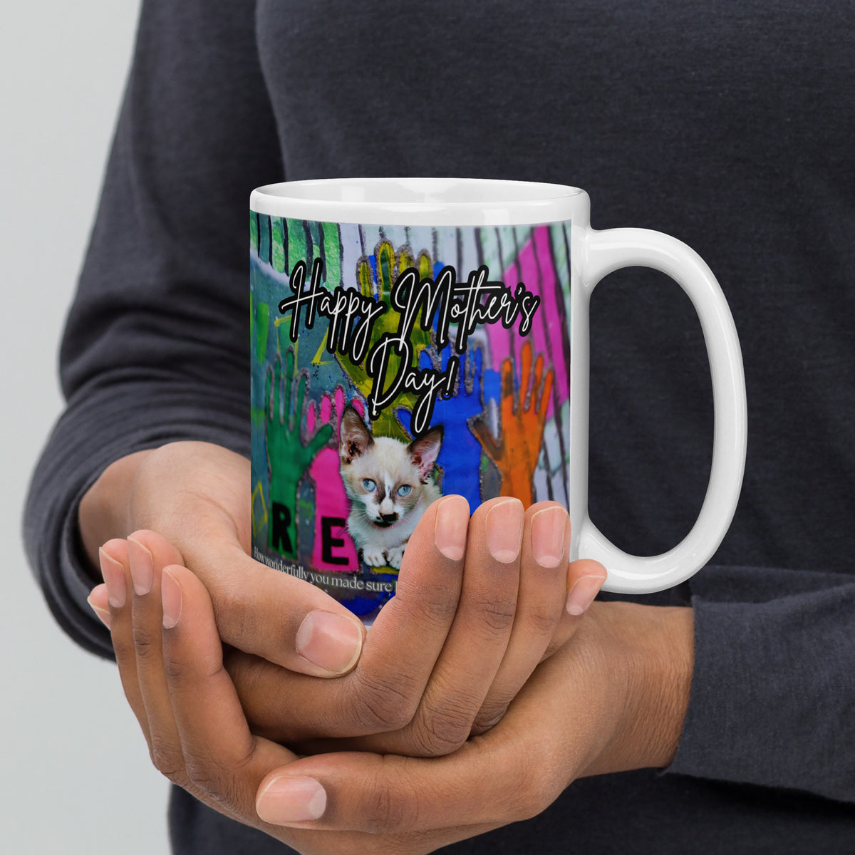 Reach Cat Mug - Mother's Day Mug MUG The DEEP Store