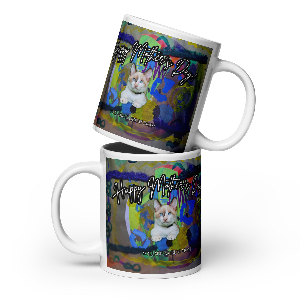 Connect Cat Mug - Mother's Day Mug MUG The DEEP Store 20 oz
