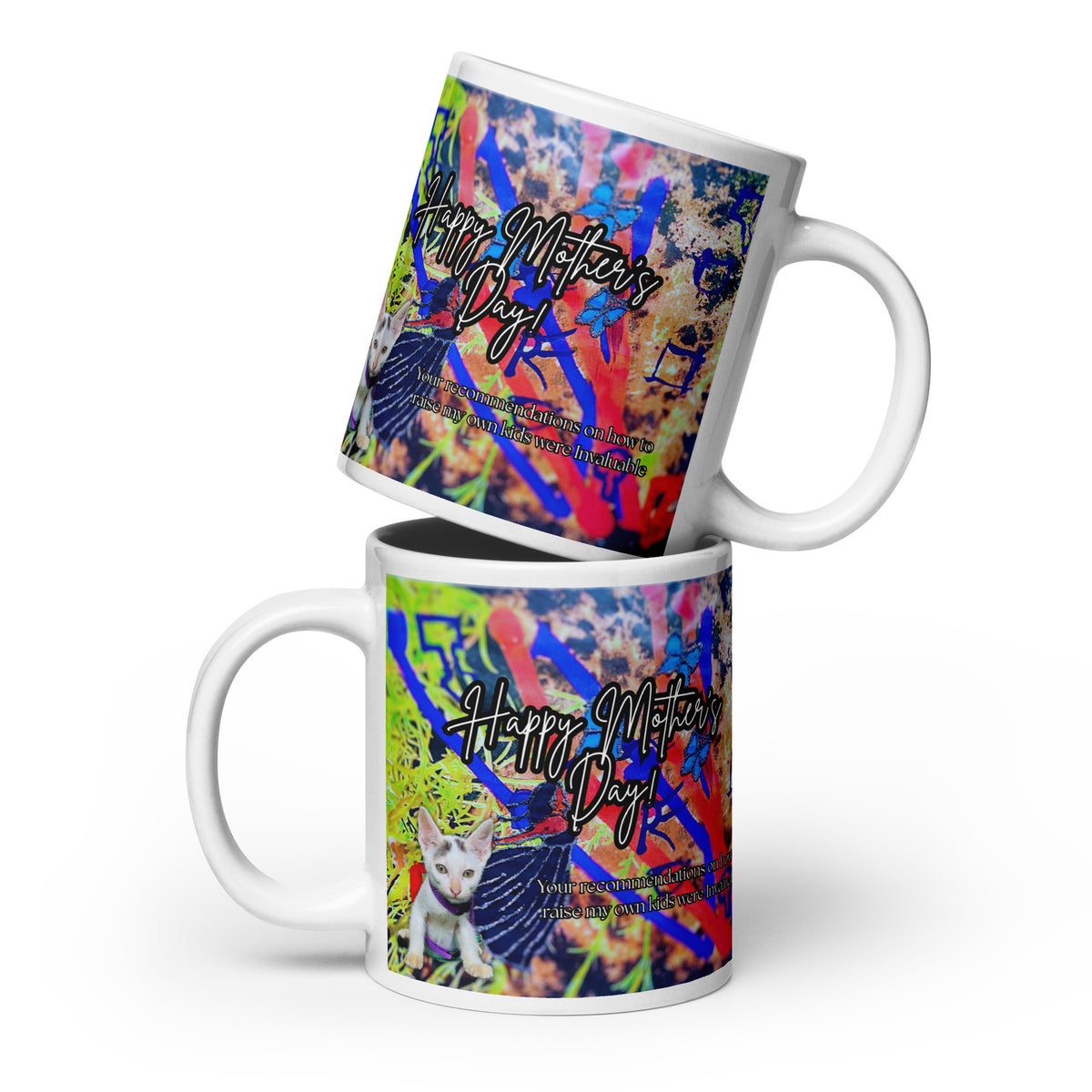 Grateful Cat Mug - Mother's Day Mug MUG The DEEP Store 20 oz