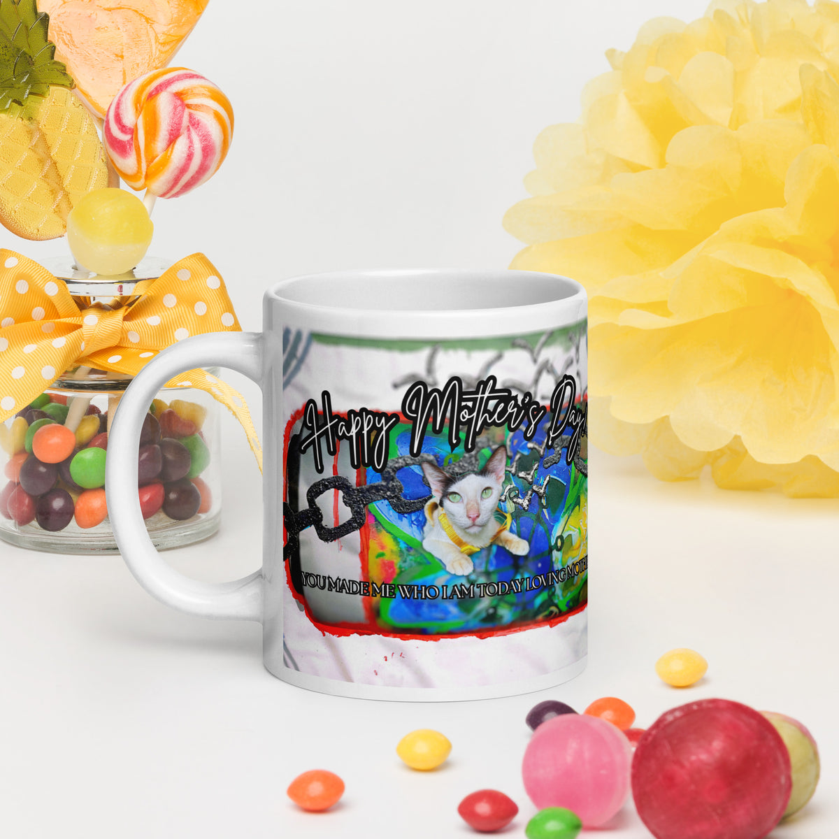 Happy Cat Mug - Mother's Day Mug MUG The DEEP Store 20 oz