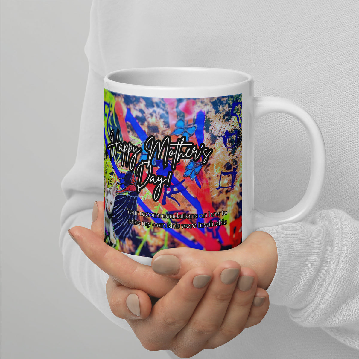 Grateful Cat Mug - Mother's Day Mug MUG The DEEP Store